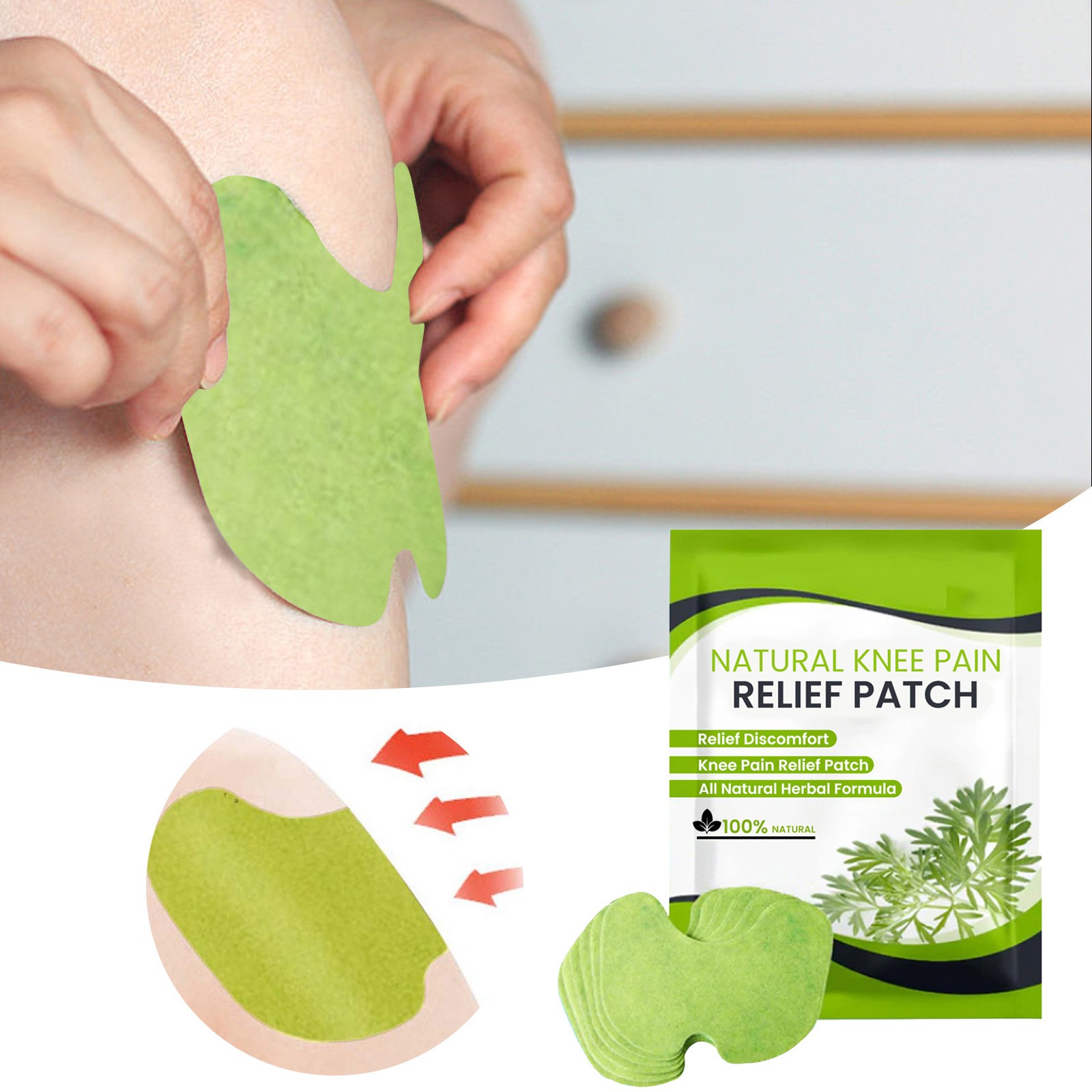 Natural Knee Patch For Long Lasting Of Joint Warming Plaster Patch 1Bag/12pcs