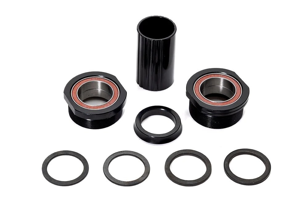 Theory Threaded Euro Bottom Bracket 22mm Black - Wheelie Bike Throne SE Mafia