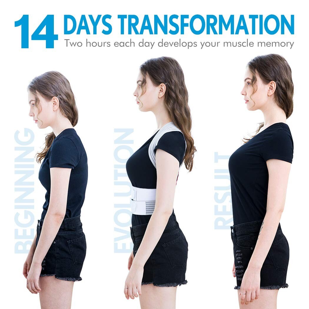 Back Posture Corrector for Women, Men, Teens KDD Adjustable Back Posture Brace