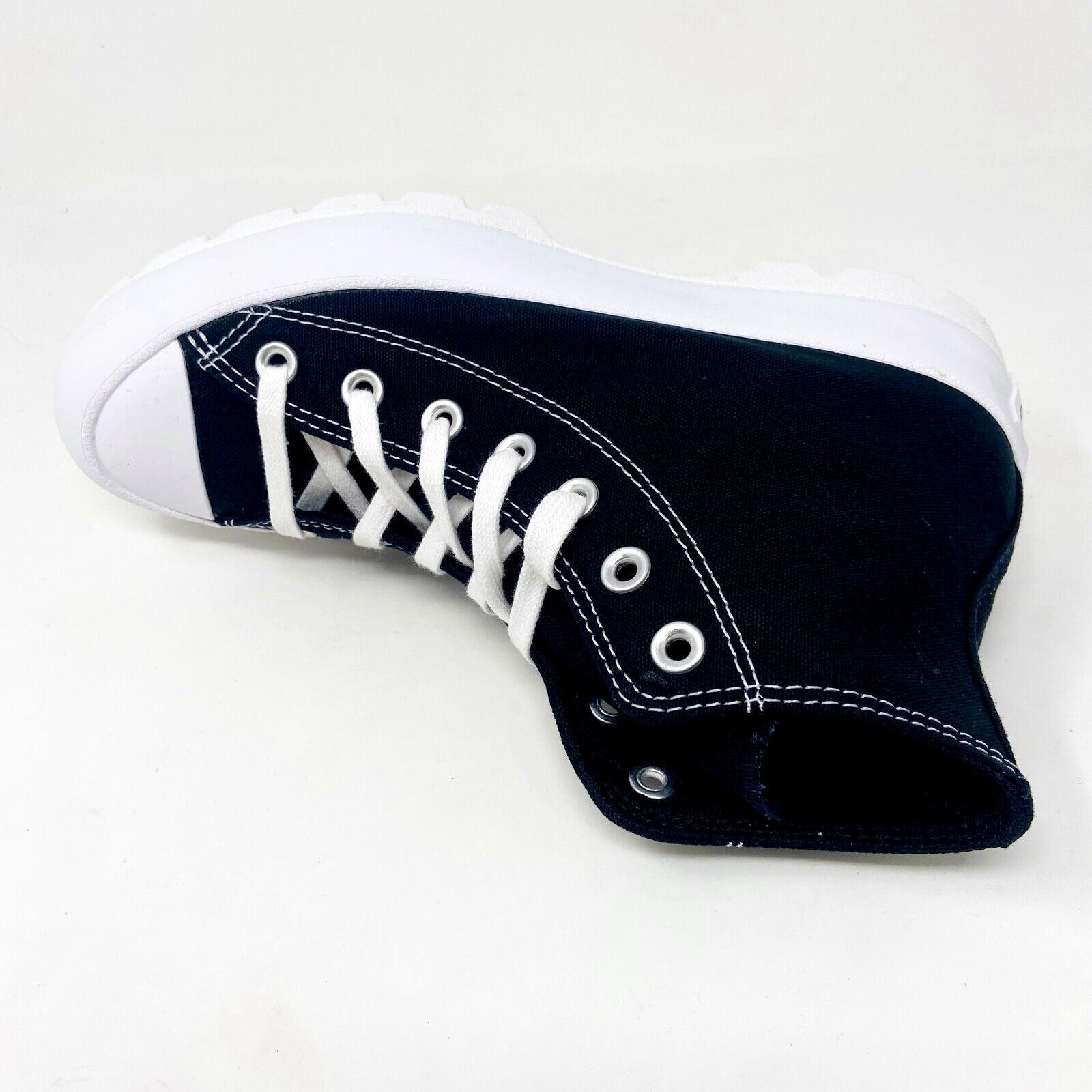 Converse Chuck Taylor All Star Lugged High Black White Platform Womens Sneakers