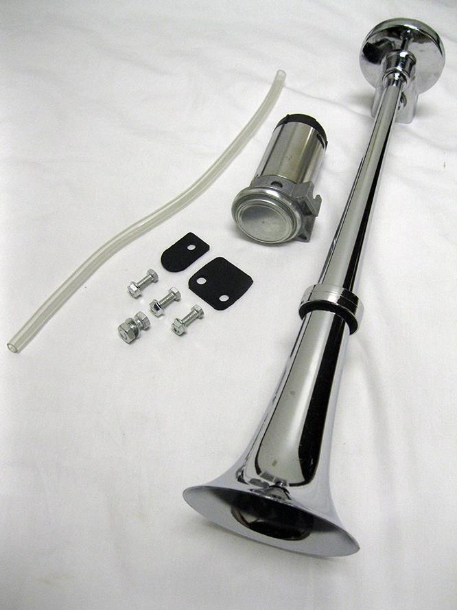 135DB Super Loud 12V 17.5" Single Trumpet Air Horn Compressor Truck Boat Train