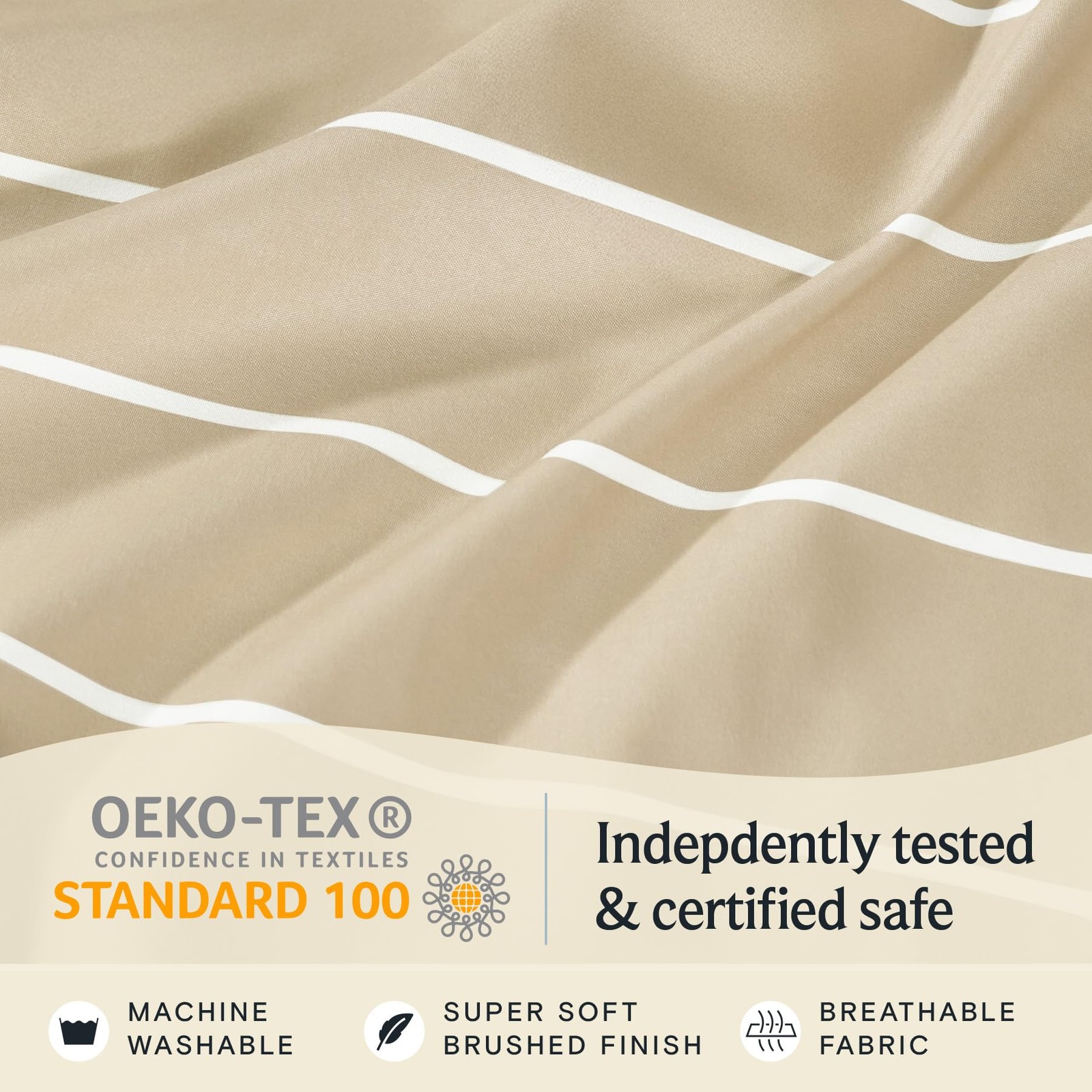 4 PC Queen Size Sheet Set, Breathable Luxury Bed Sheets, Deep Pockets 18" Wri...