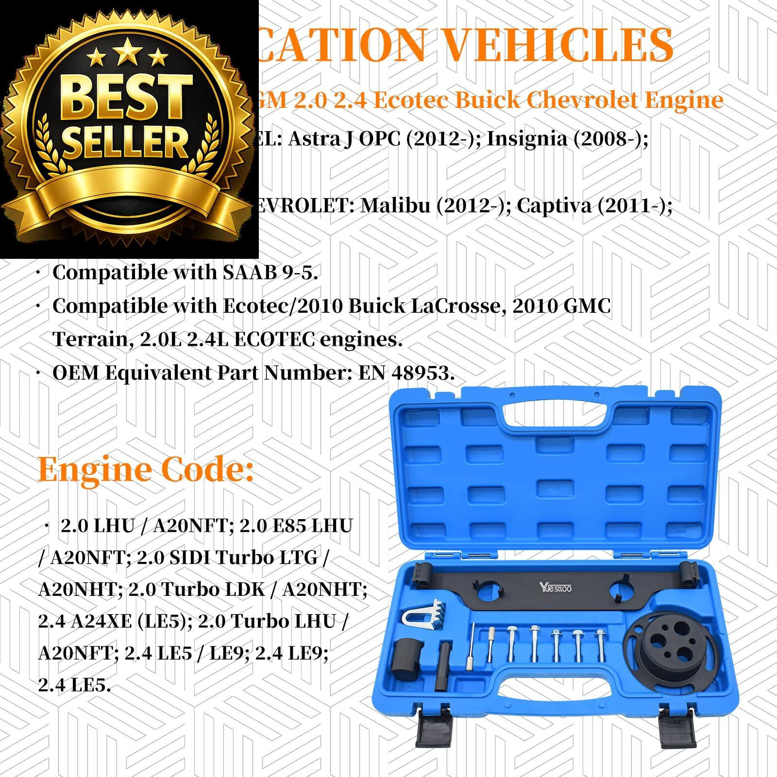 Yuesstloo Camshaft Actuator Locking Timing For GM 2.0 2.4, Upgraded Version