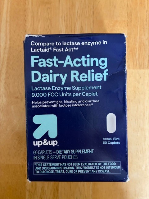 Target Up & Up Dairy Relief Lactase Enzyme Compare To Lactaid 60 Caplets