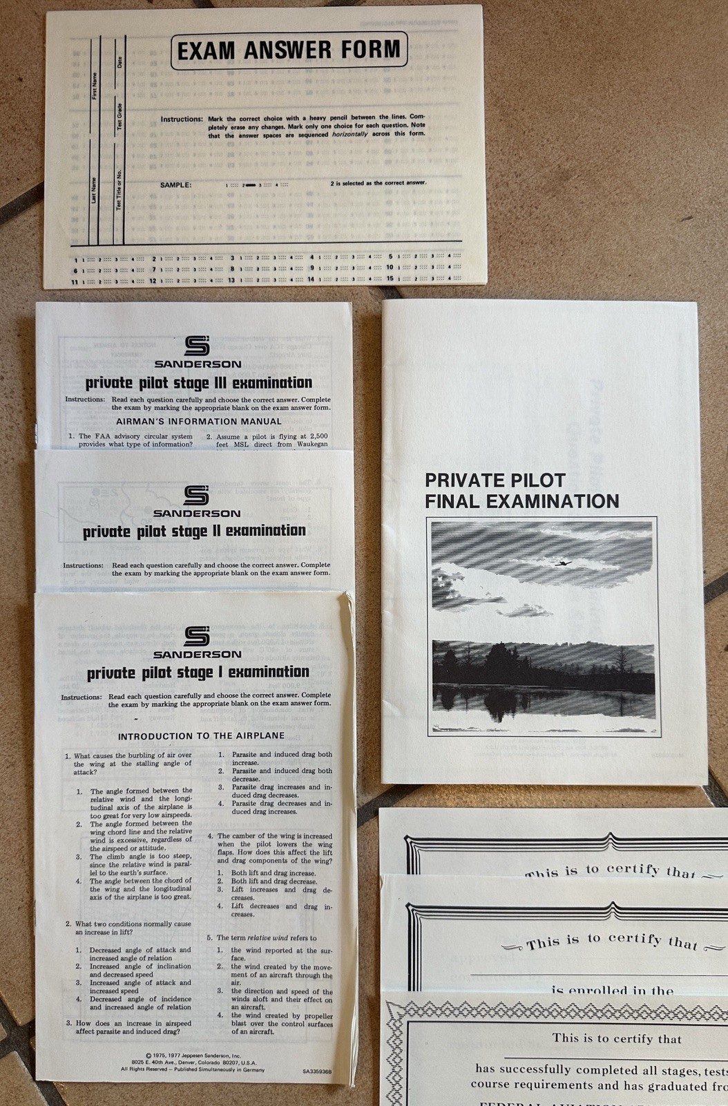 Jeppesen Sanderson Private Pilot Flight Training System Kit & Bag