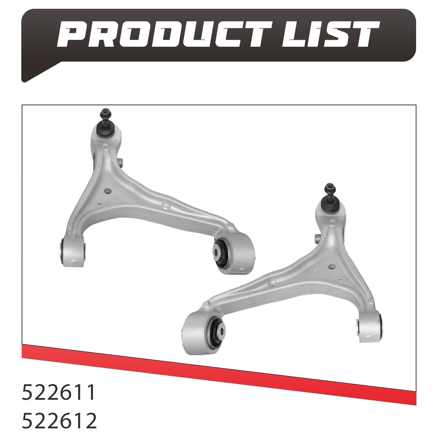 Front Lower Control Arm with Ball Joint Assembly For Cadillac STS 2005-2011 RWD
