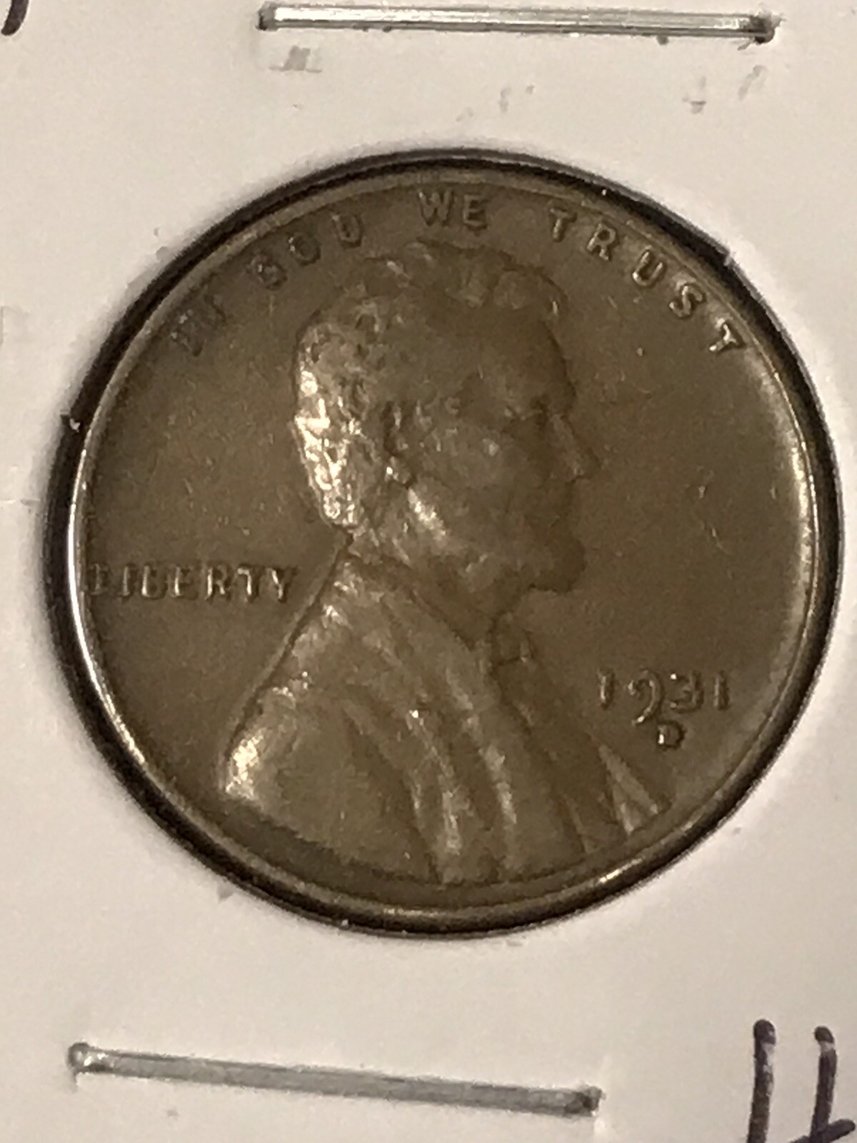 1931-D Lincoln Cent     Higher Grade  Tough Date    Item-4B