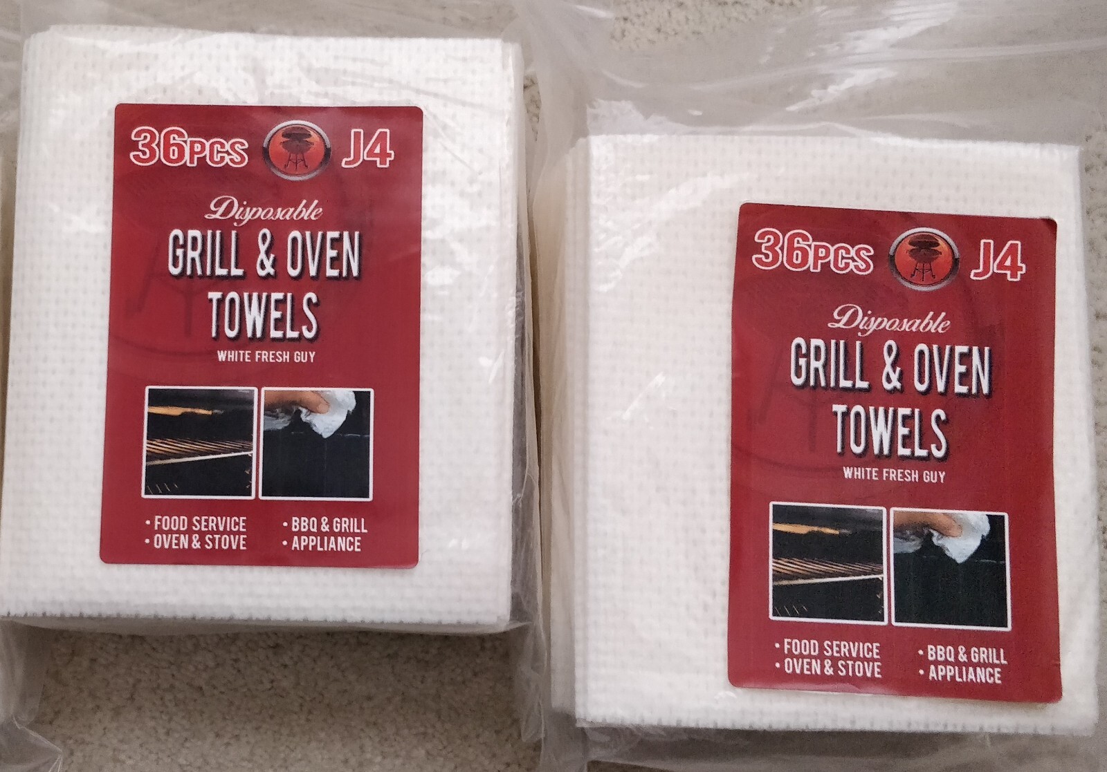 72 Bulk Quantity Grill, Oven or Stove Cleaning Cloth Disposable Towels