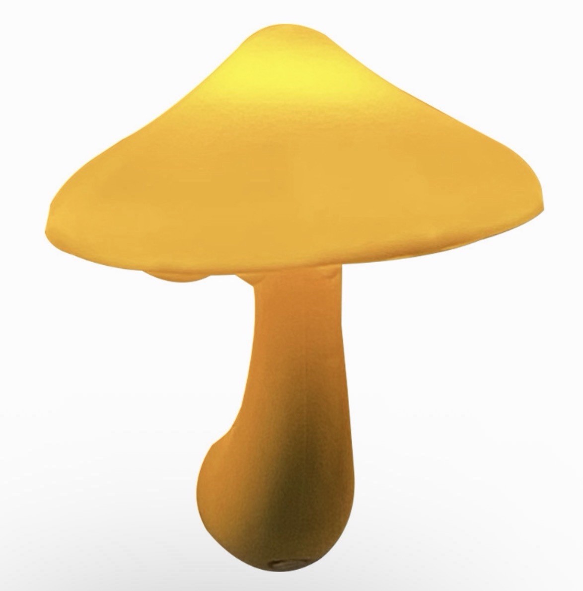 4” Mushroom Plug-in LED Bedside Night Light Learning Light Control Sensor Yellow