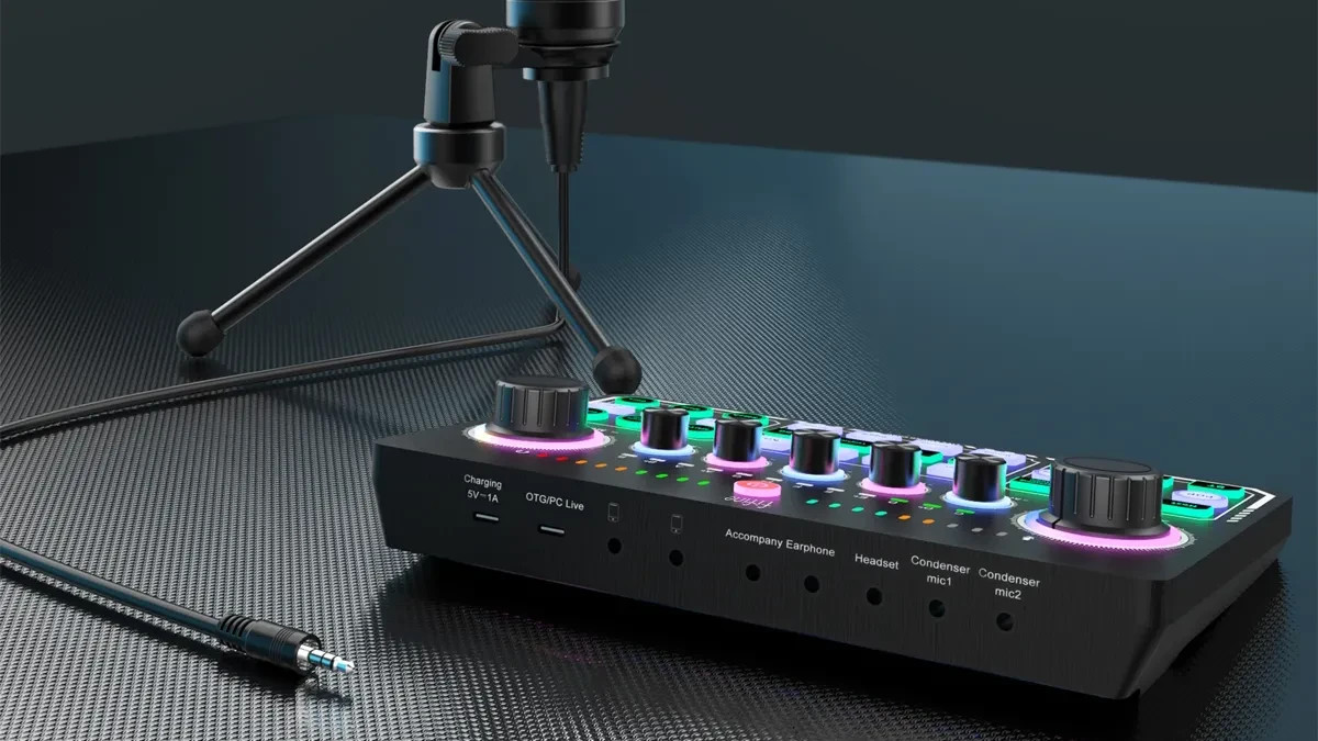 FIFINE Gaming Streaming Audio Mixer Amplitank SC6 Bluetooth