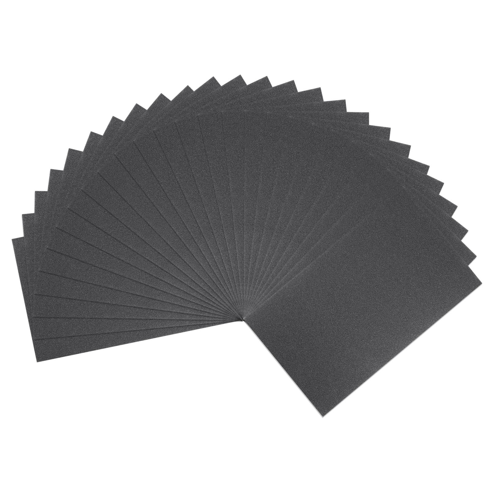 25pcs Sandpaper 320 Grit Waterproof Backing Abrasive Wet Dry Sanding Sheets
