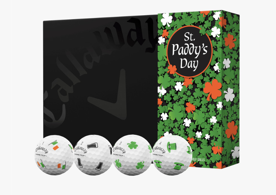 Callaway Chrome Tour St. Paddy's Day Limited Edition Golf Balls St. Patricks