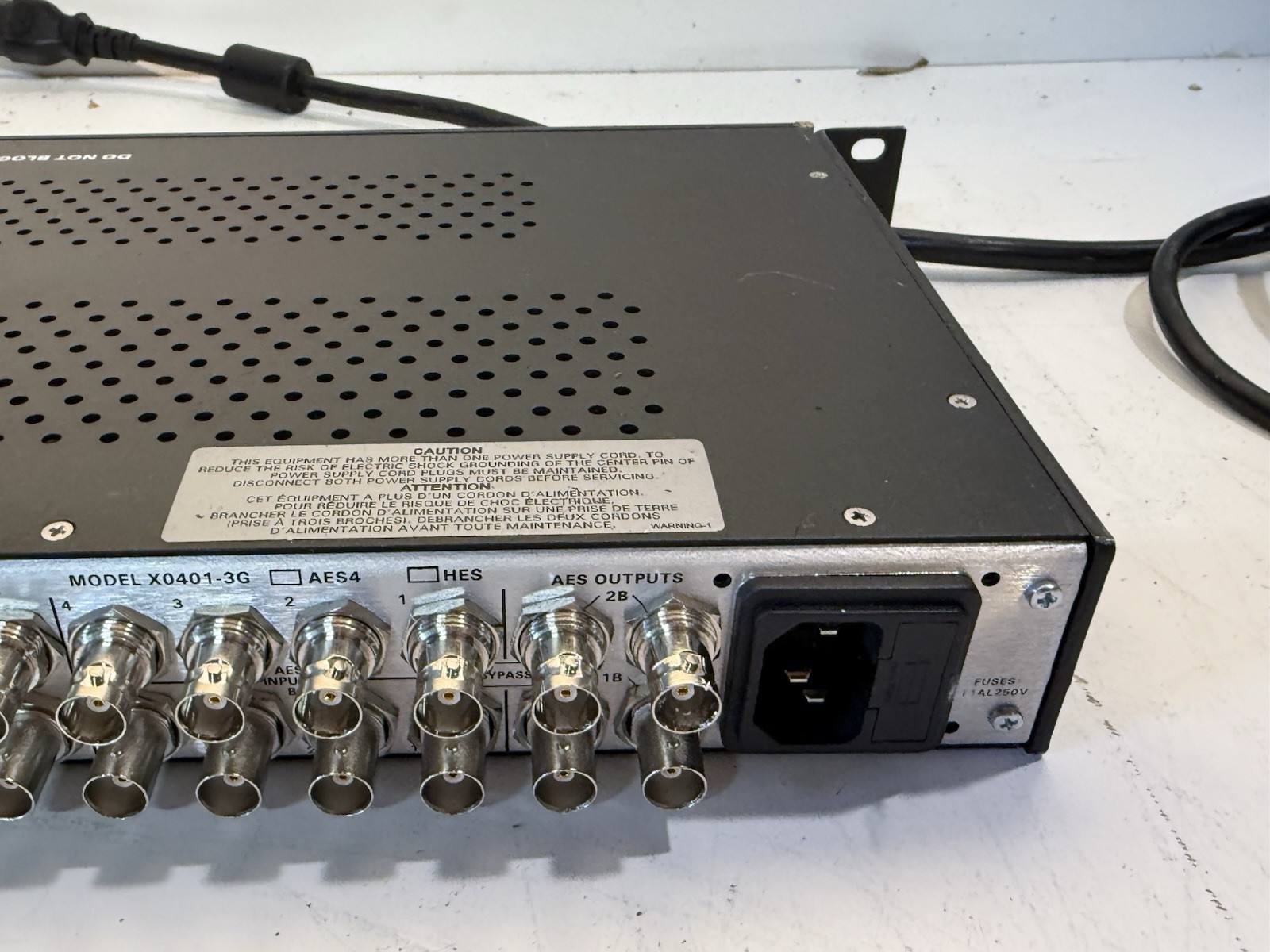 Evertz X-0401-3G-AES4 4x1 Router