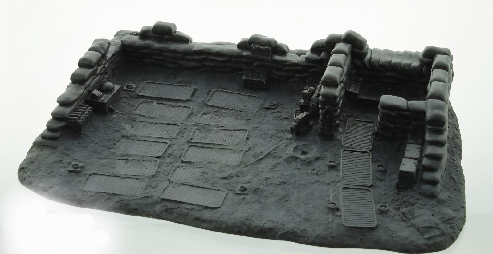 forge world emplacement imperial guard armor tank sandbag scenery terrain resin