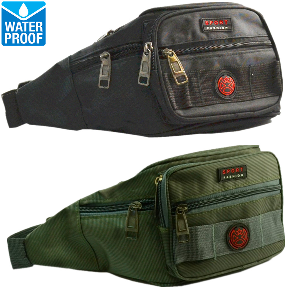 Mens Womens Waterproof Fanny Pack Travel Pouch Waist Shoulder Hip Belt Bag Lot