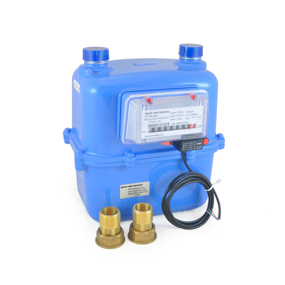 .75 Inch Gas Meter Pulse-Output Stove HVAC Commercial Restaurant Using Log #G4