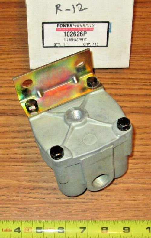 Power Products 102626P R-12 Relay Valve E2335215, EBN102626N, 102626X, 034025