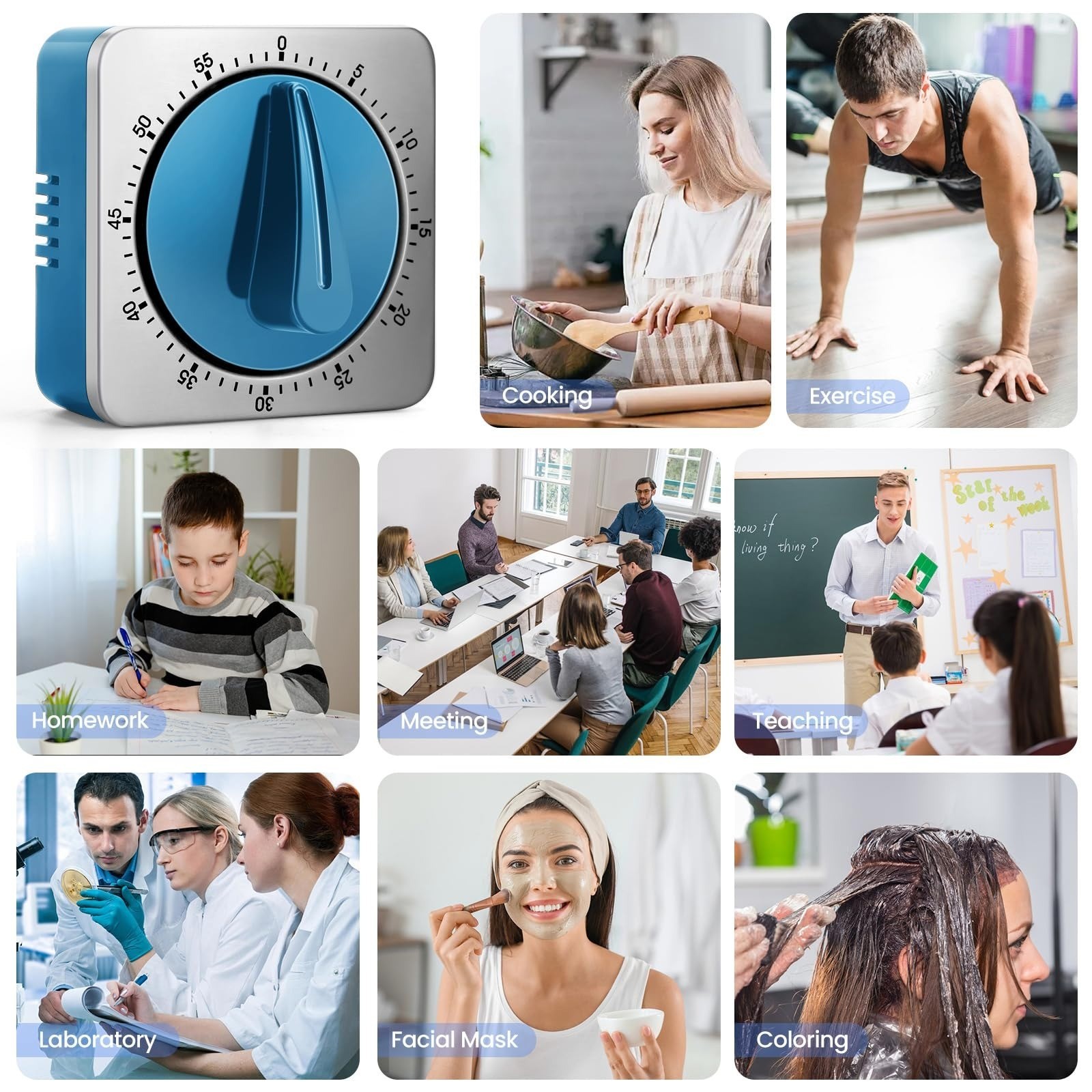 ALBAYRAK Kitchen Timer - Mechanical Desk Timer with Loud Alarm