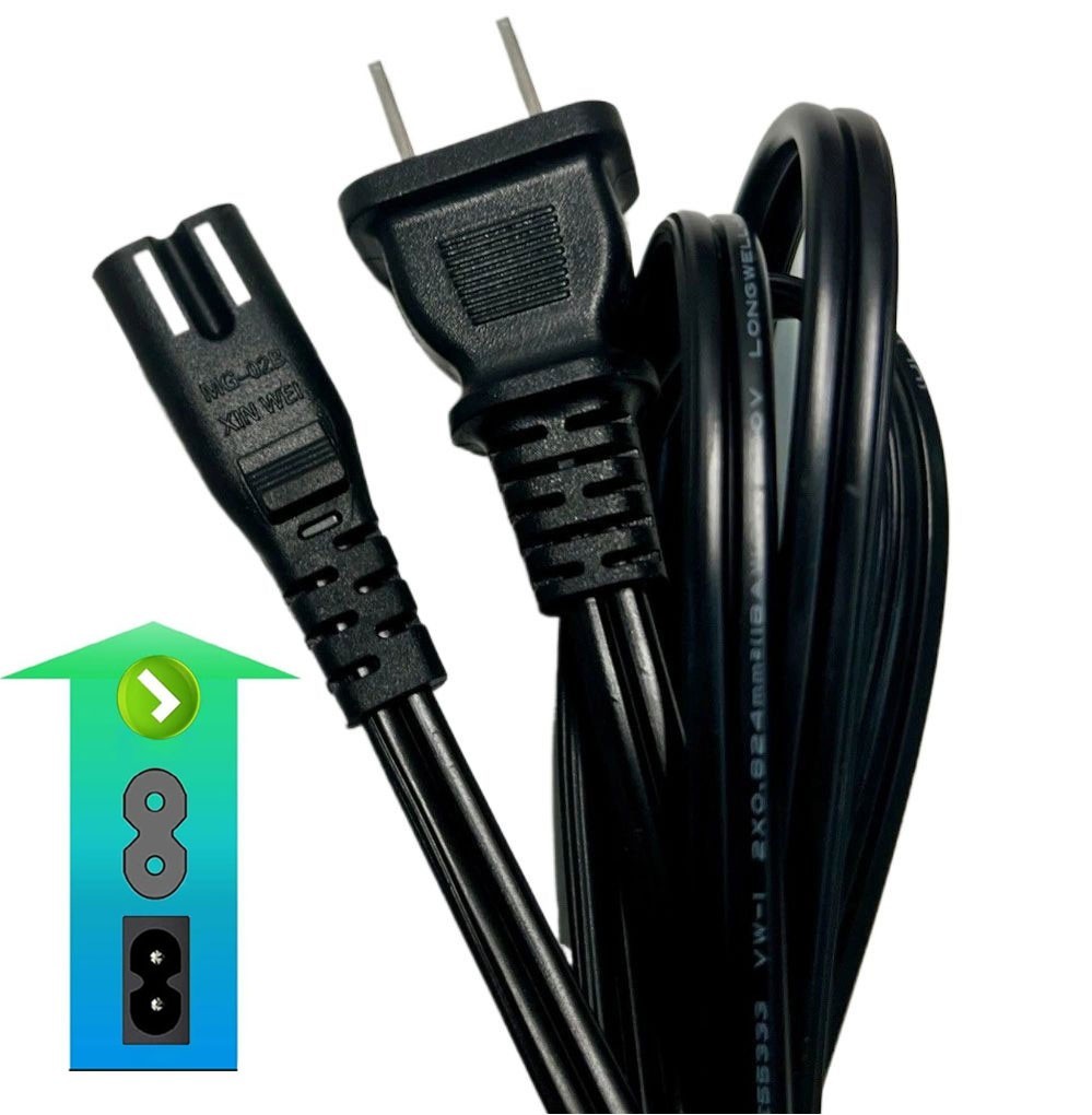 UL Power Cord For Ellipse Electric Elliptical Machine Under Desk Leg Exerciser