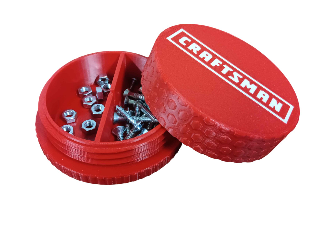 Craftsman Tools Threaded Container – Screw & Parts Heatproof Storage Box