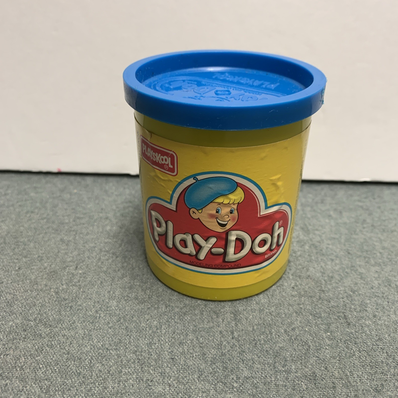 Vintage Play-Doh 1992 1993 Little Boy With Blue Hat With The Doh Blue Used