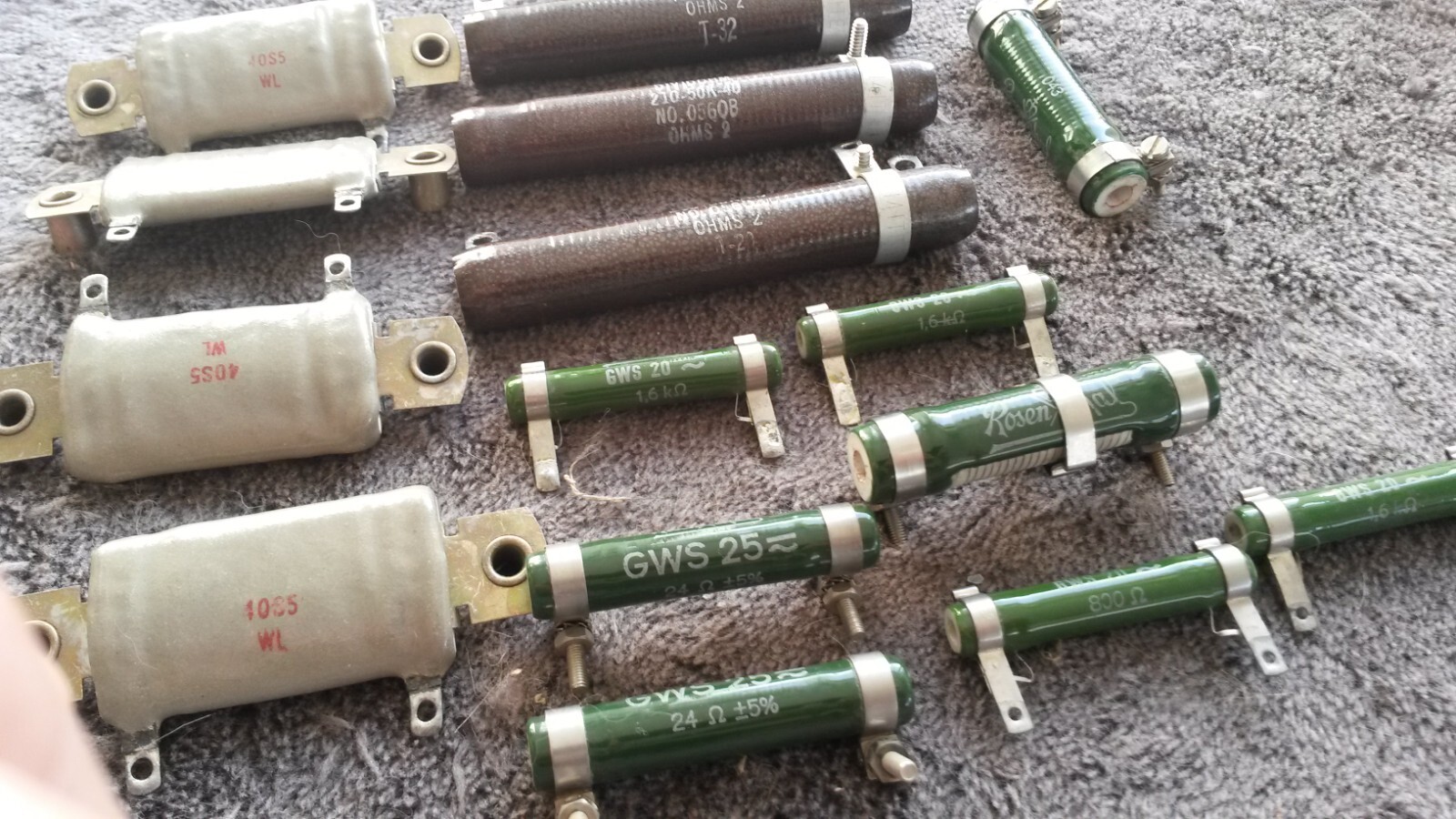 15x Widerstände Sortiment Hochlast bis 50 Watt für Bastler u.a. Rosenthal     K1