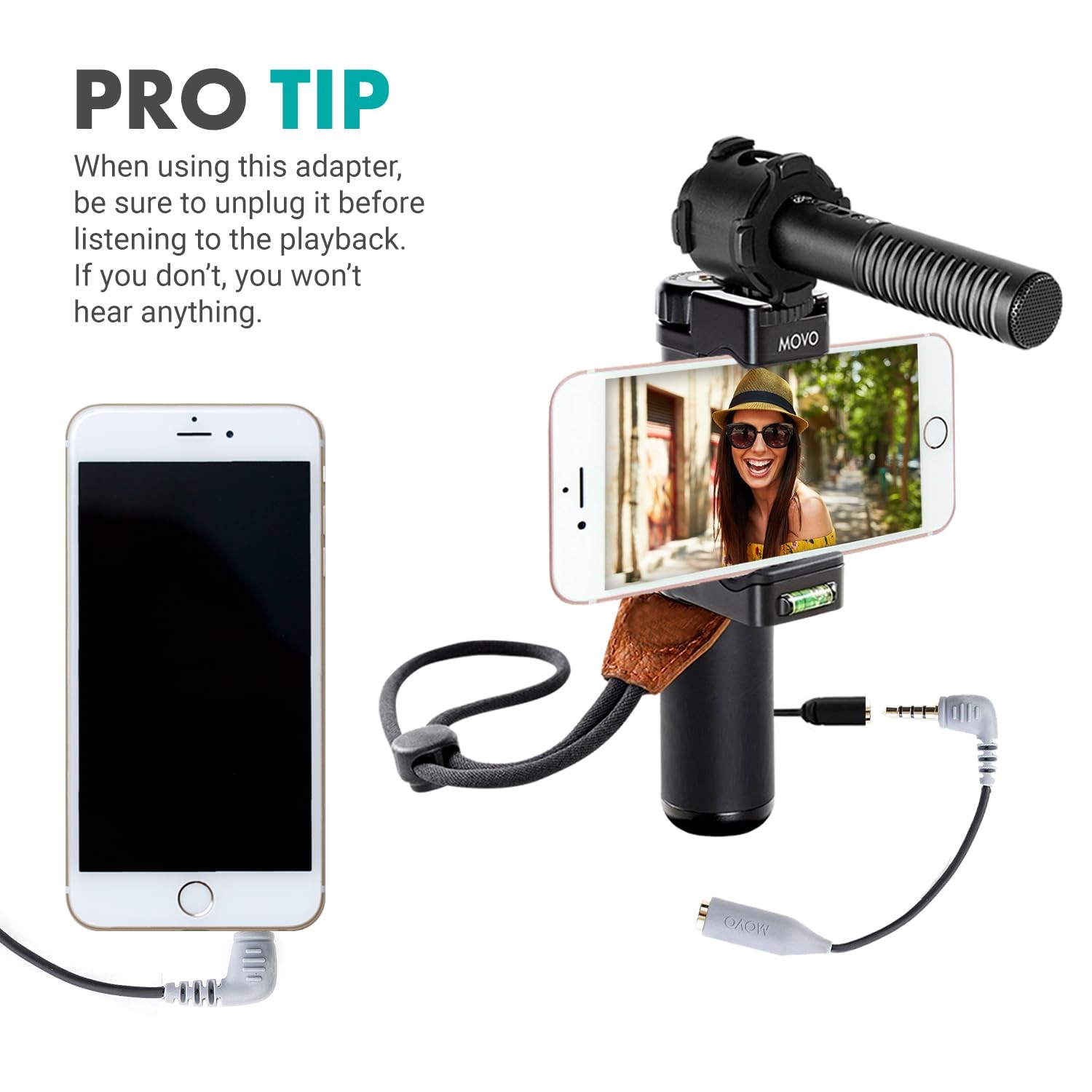 Universal TRRS Adapter for Microphones Compatible with iPhone and Android Dev...