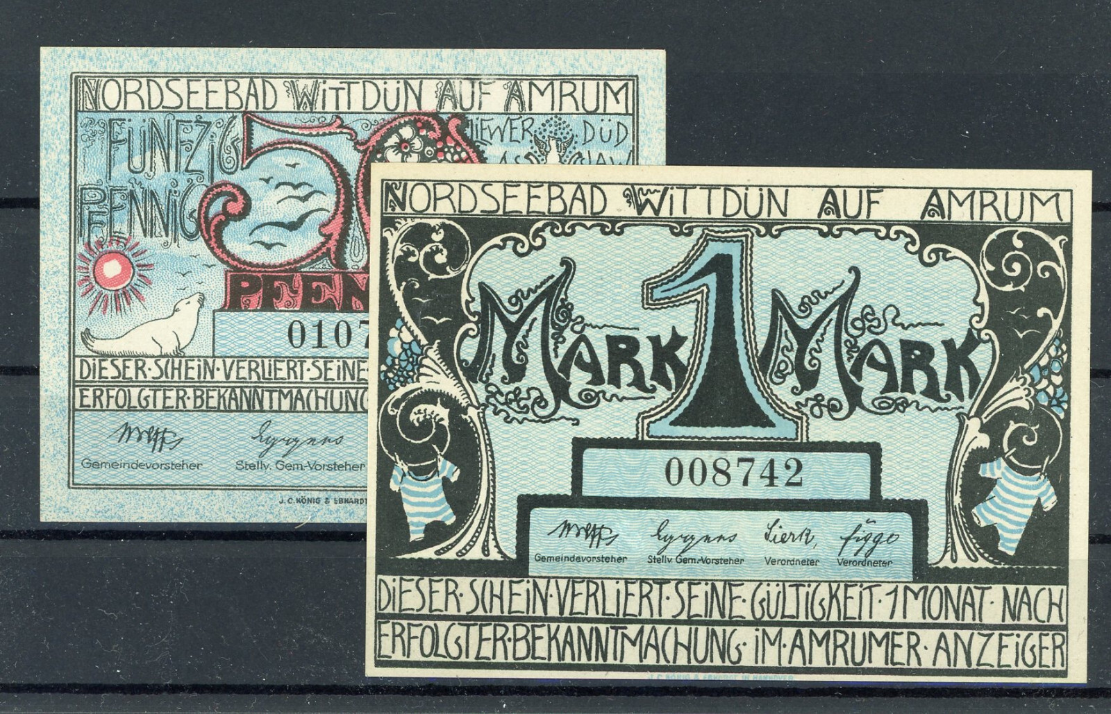 Wittdün On Amrum 2 Notes Emergency Money 2/27358