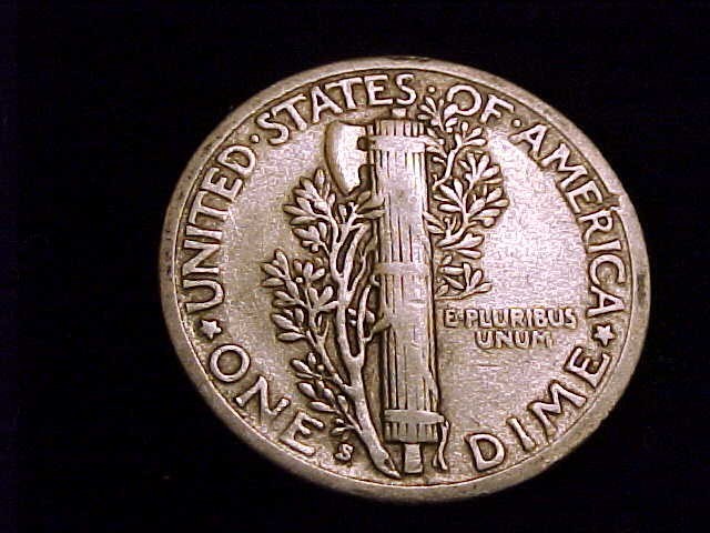 1937-S Mercury Dime, Fine in Grade