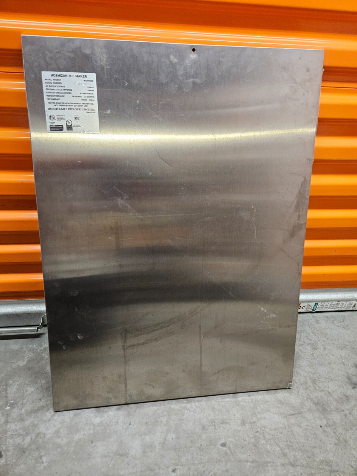 Hoshizaki 268094M01 268094M01 SIDE PANEL (RIGHT) - UNIT IM-200BAB