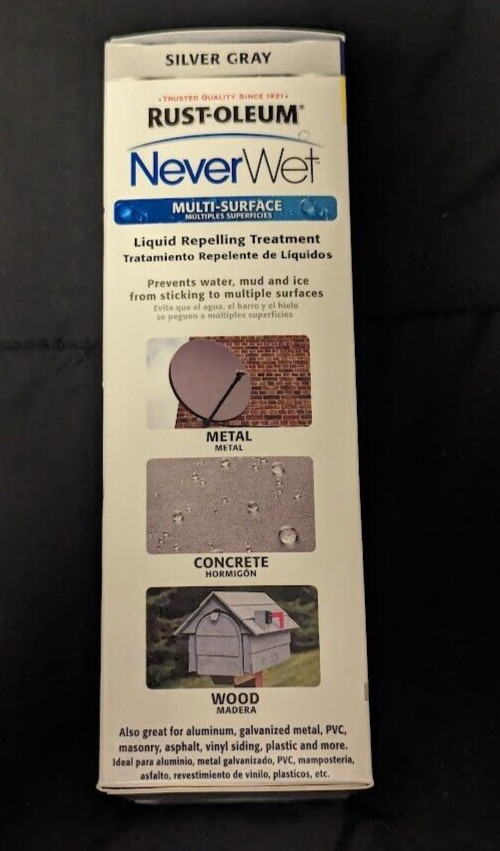 Rust-Oleum 275619 Never Wet Multi Purpose Kit, Silver Gray