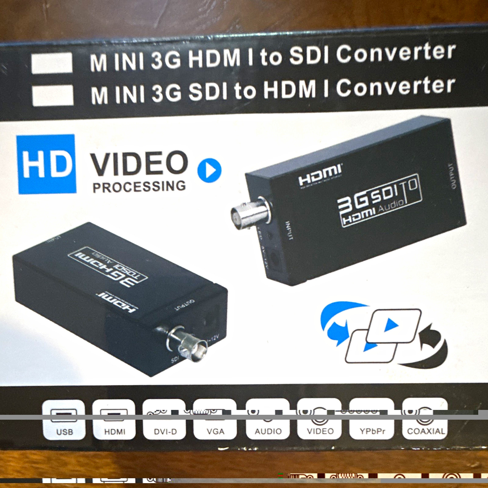 3G HDMI to SDI Audio Cross Converter, Powered Digital, 1 In 1 Out Console
