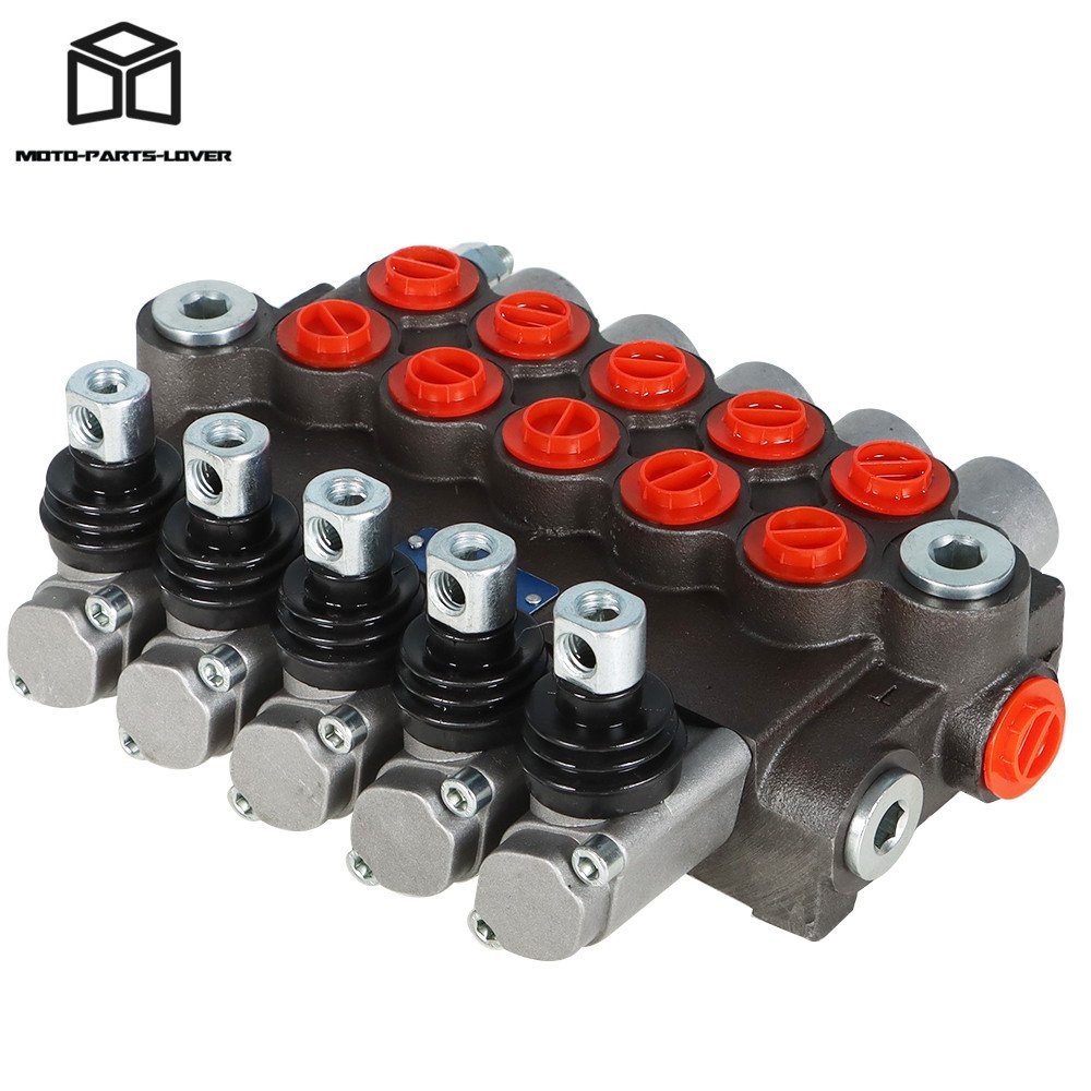 Hydraulic Directional Control Valve 13 GPM Double Acting SAE 5 Spool