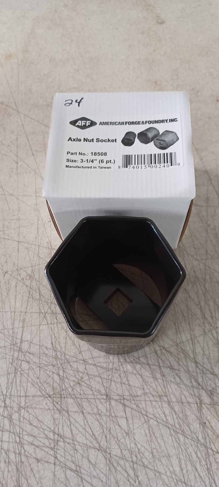 AMERICAN FORGE &AMP; FOUNDRY INC NEW - AXLE NUT SOCKET, 3-1/4" , 6 POINT 18508