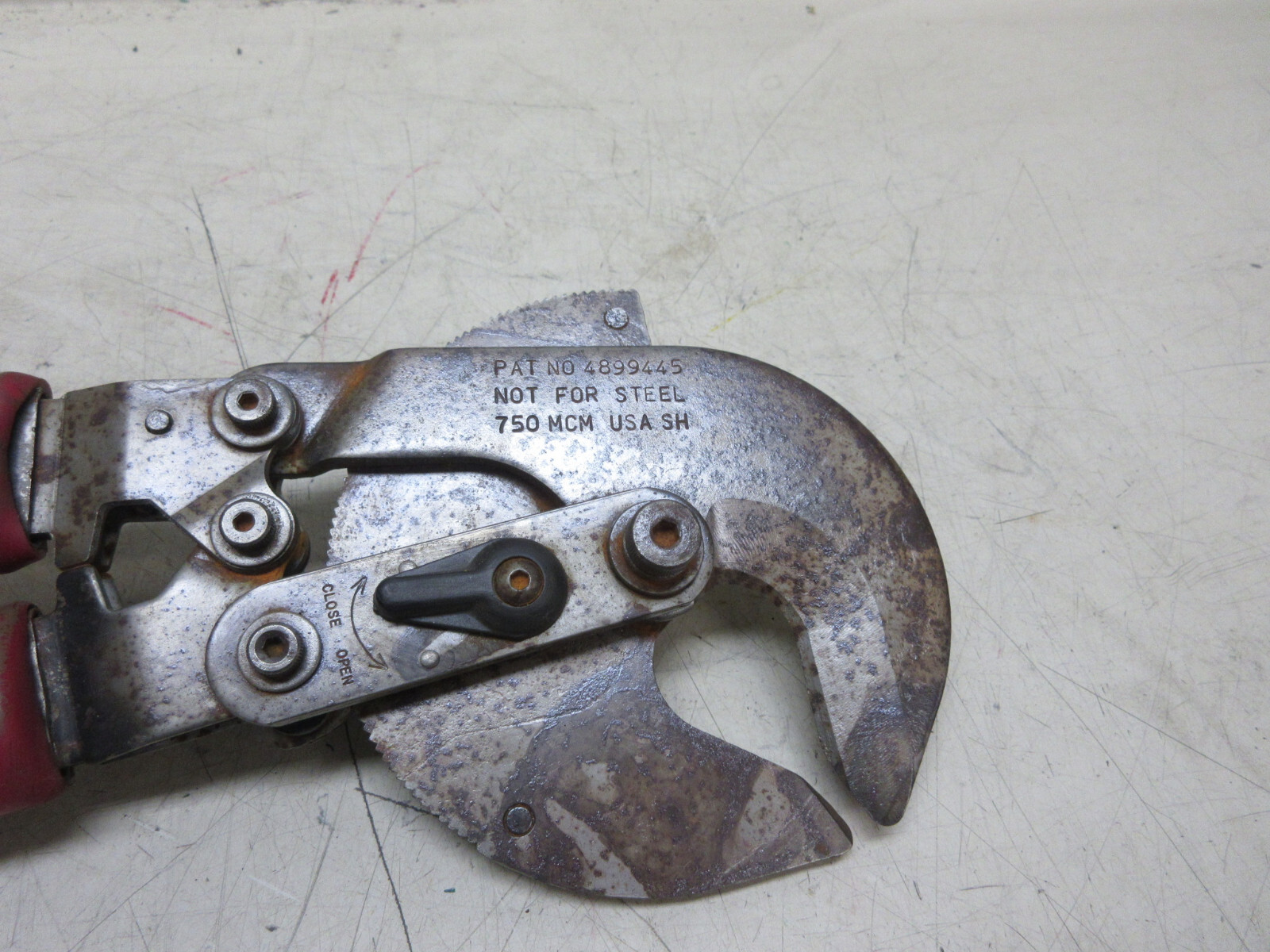 GMP 75249 750 MCM Ratchet Ratcheting Cable Cutter Used Free Shipping