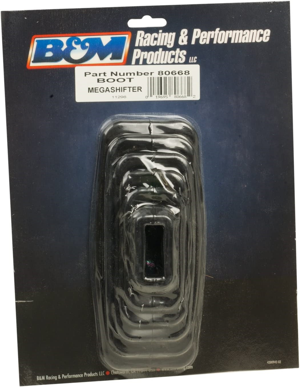 B&M 80668 Black Rubber Shifter Boot