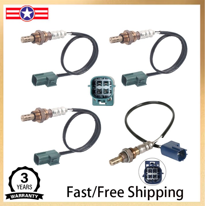 Set of 4 Oxygen Sensor Upstream +Downstream For 2003-04 Infiniti FX35 G35 3.5L
