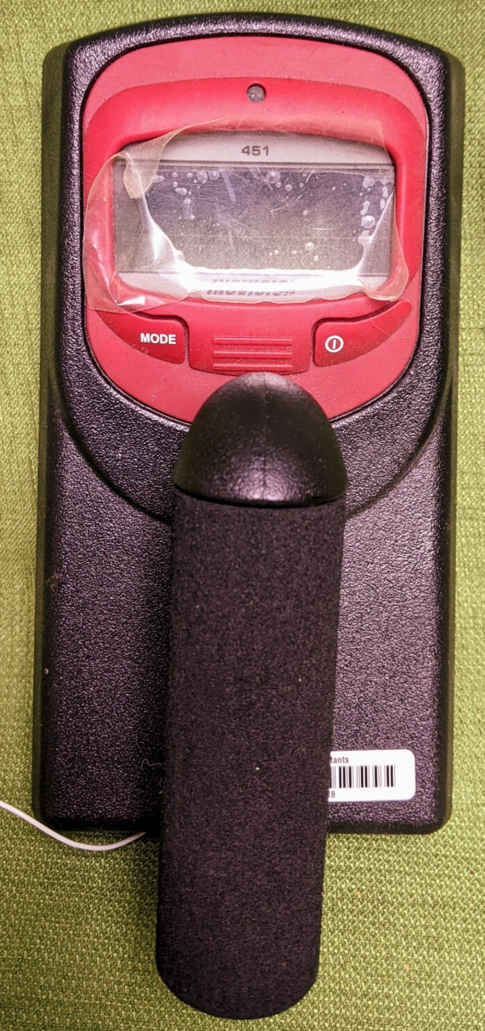 Inovision 451 Ion Chamber Radiation Survey Meter – Front Panel / Handle Assembly