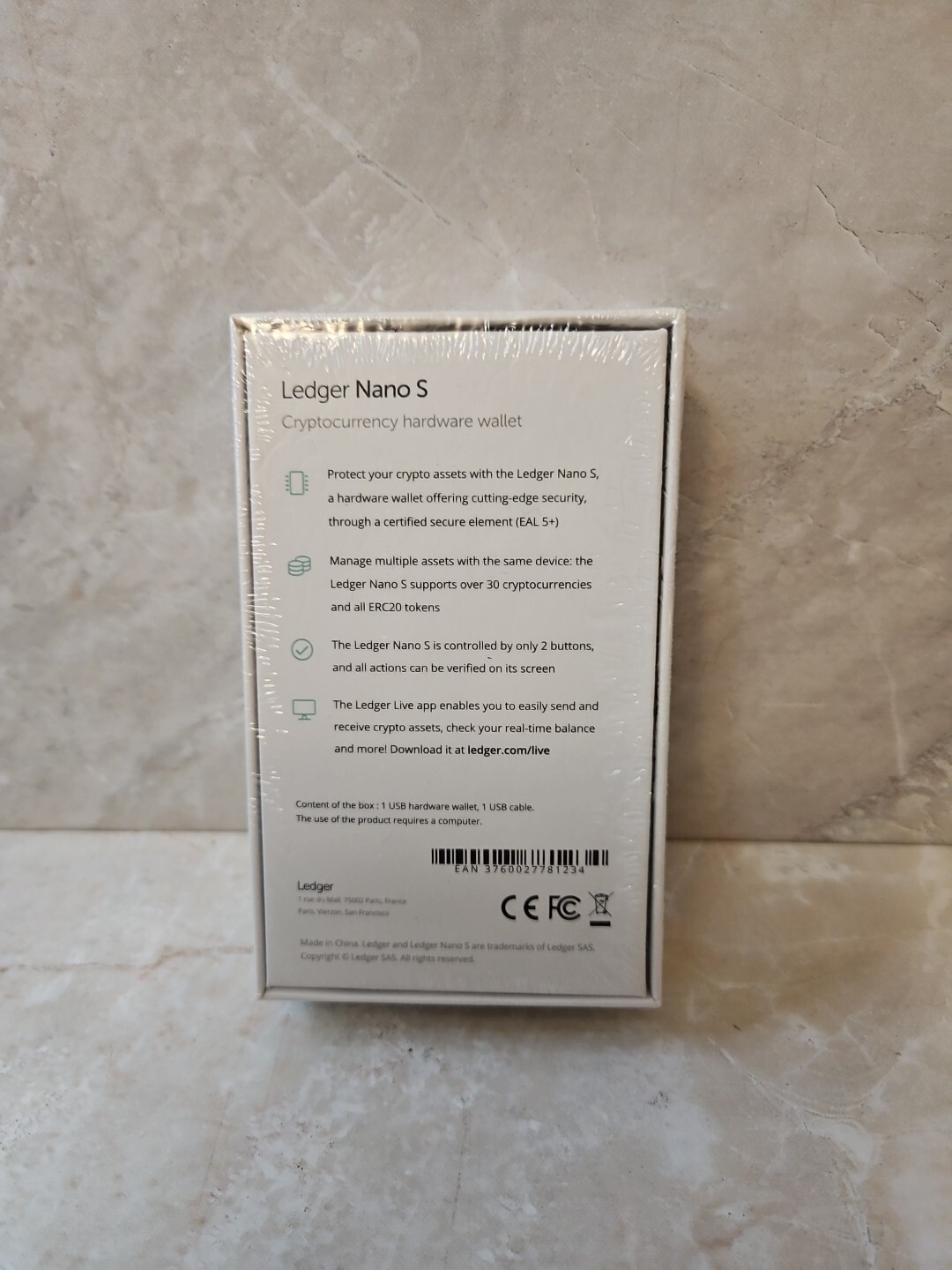 Ledger Nano S Cryptocurrency Hardware Wallet - New, in sealed box