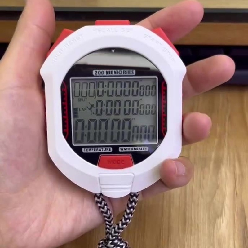 Professional Handheld Digital Stopwatch Timer Electronic Chronograph Stop Watch