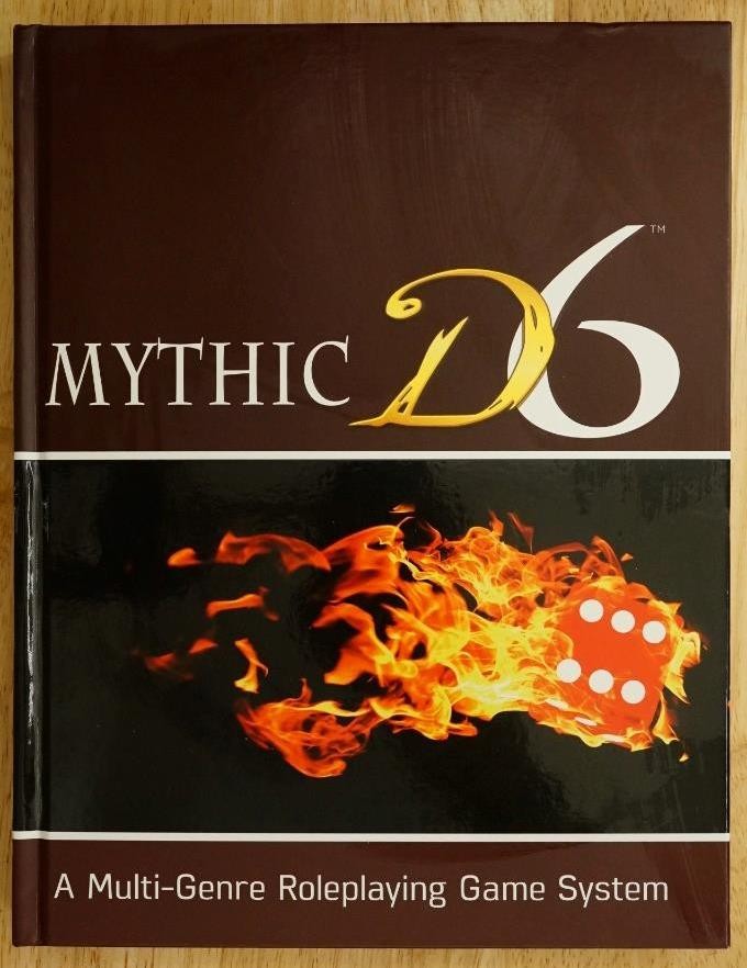 Mythic D6 RPG Multi Genre Roleplaying Game System Hardcover Book Khepera