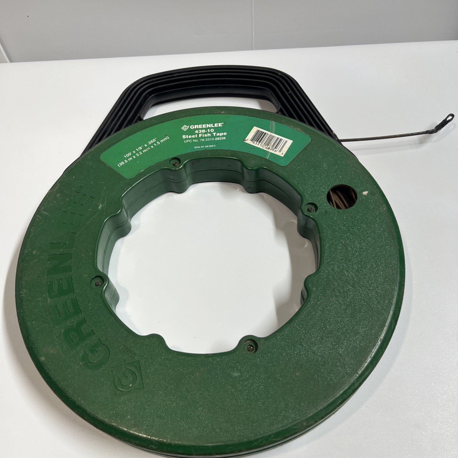 GreenLee No. 438-10 Steel Fish Tape 100 Feet x 1/8" x 0.060"