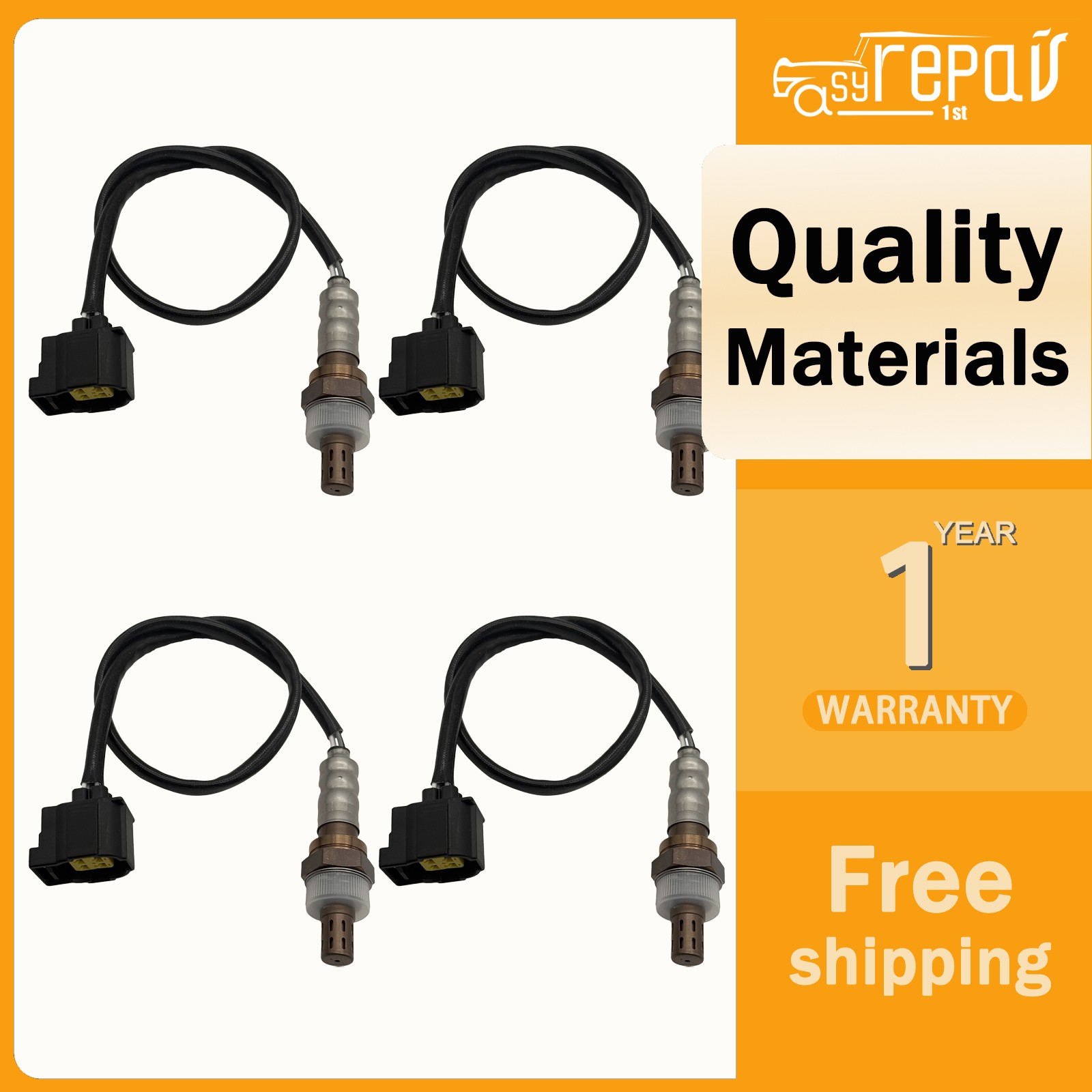 Set of 4 Oxygen Sensors for 2001-2011 Dodge Dakota