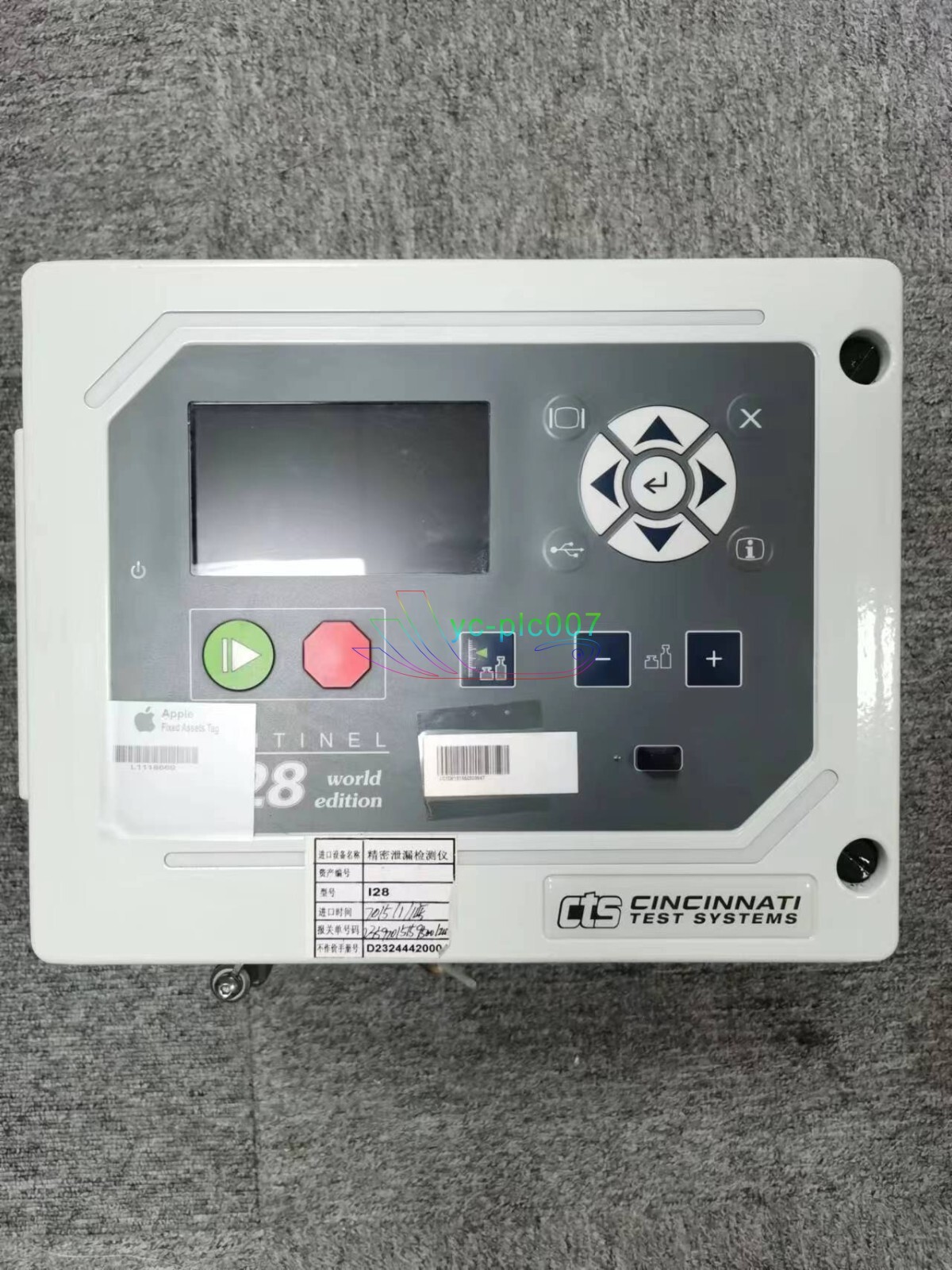 1PC Used CTS I28 CINCINNATI Test Systems Sentinel Precision Leak Test Instrument