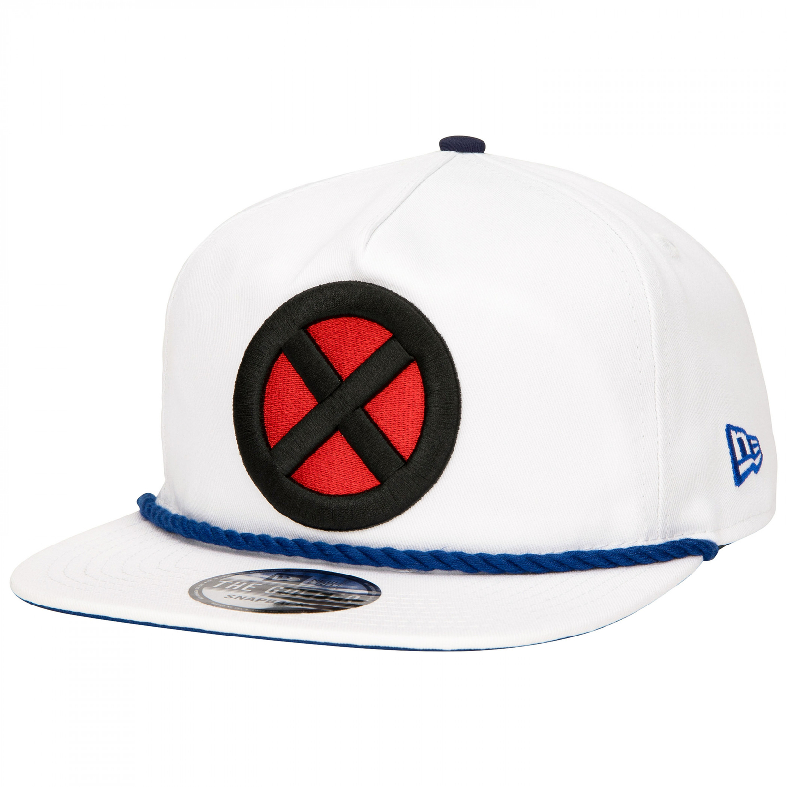 X-Men Logo White Colorway New Era Adjustable Golfer Rope Hat White