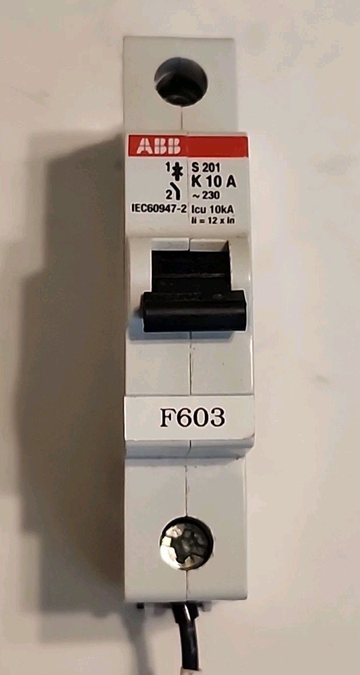 ABB S 201 K10A 10 Amp 1 Pole Circuit Breaker S201K10A - Free Shipping