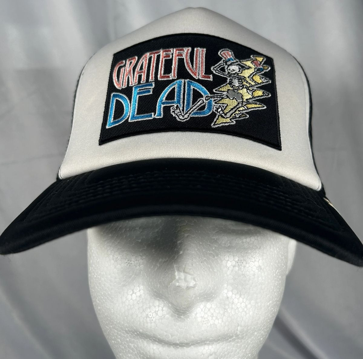 Grateful Dead "Skelly Billboard" Foam Trucker - Black/White