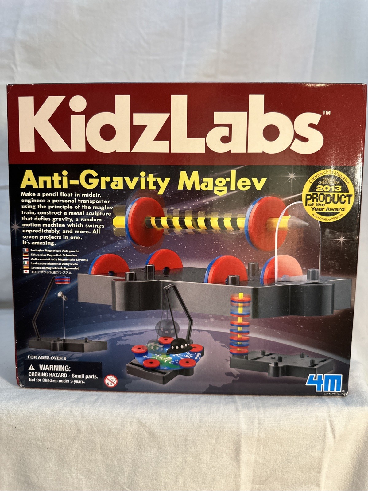 Kidzlabs 4M Anti-Gravity Maglev Magnetic Levitation Science Kit Physics