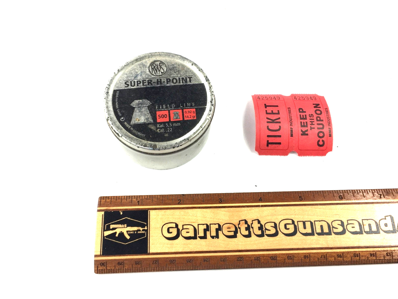 Vintage RWS Super H Point .22 cal pellets field line made in Germany 425949