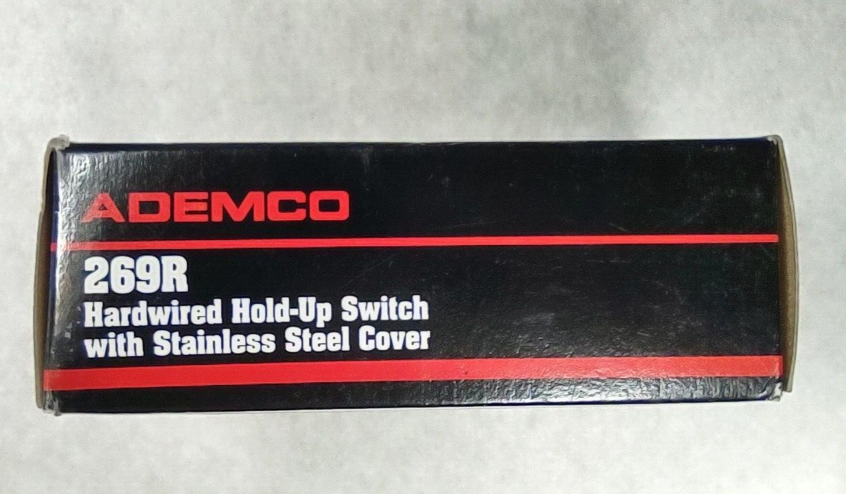 Ademco 269R Hardwired Hold-up Switch with Stainless Steel Cover